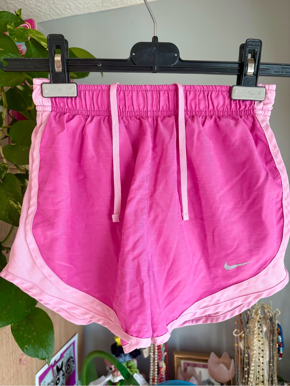 Nike Hot Pink and Light Pink Running Athletic Shorts